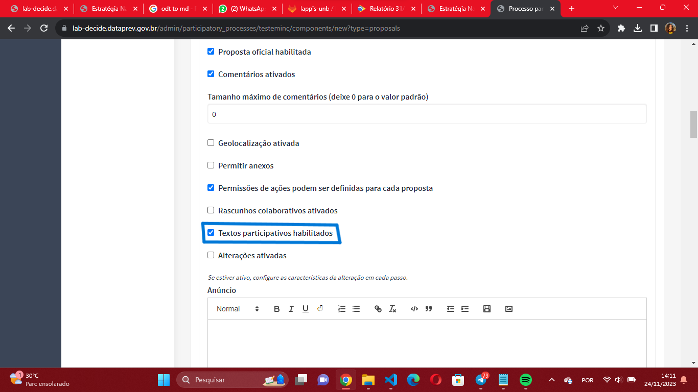 Legenda da imagem