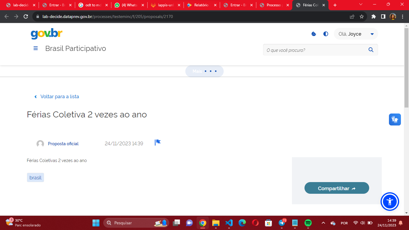 Legenda da imagem